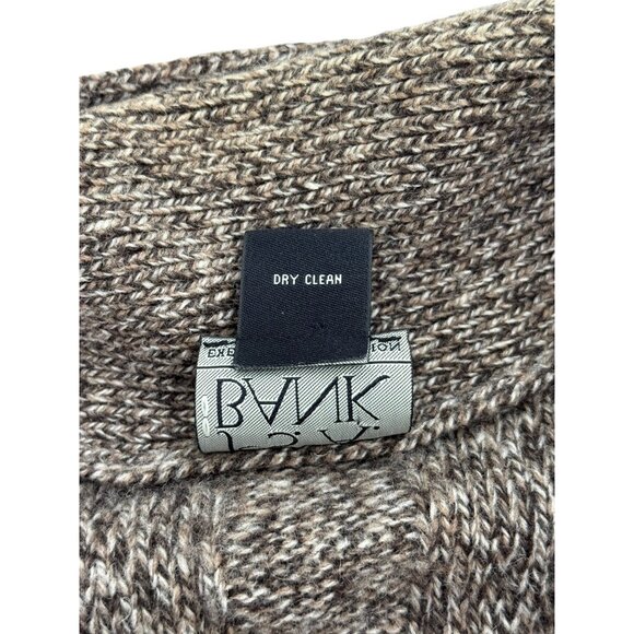 Jos. A Bank Shawl Collar Cardigan Lamb Wool Brown Elbow Patches Grandpa Men XL - Picture 7 of 7